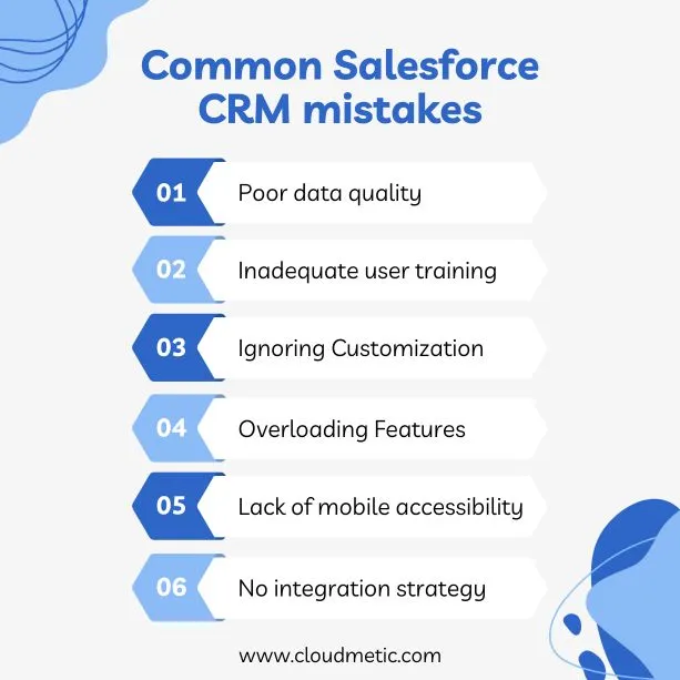 common salesforce crm mistakes